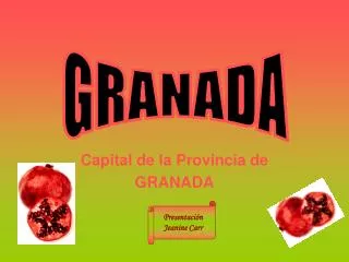 capital de la provincia de granada