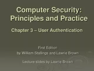 Computer Security: Principles and Practice